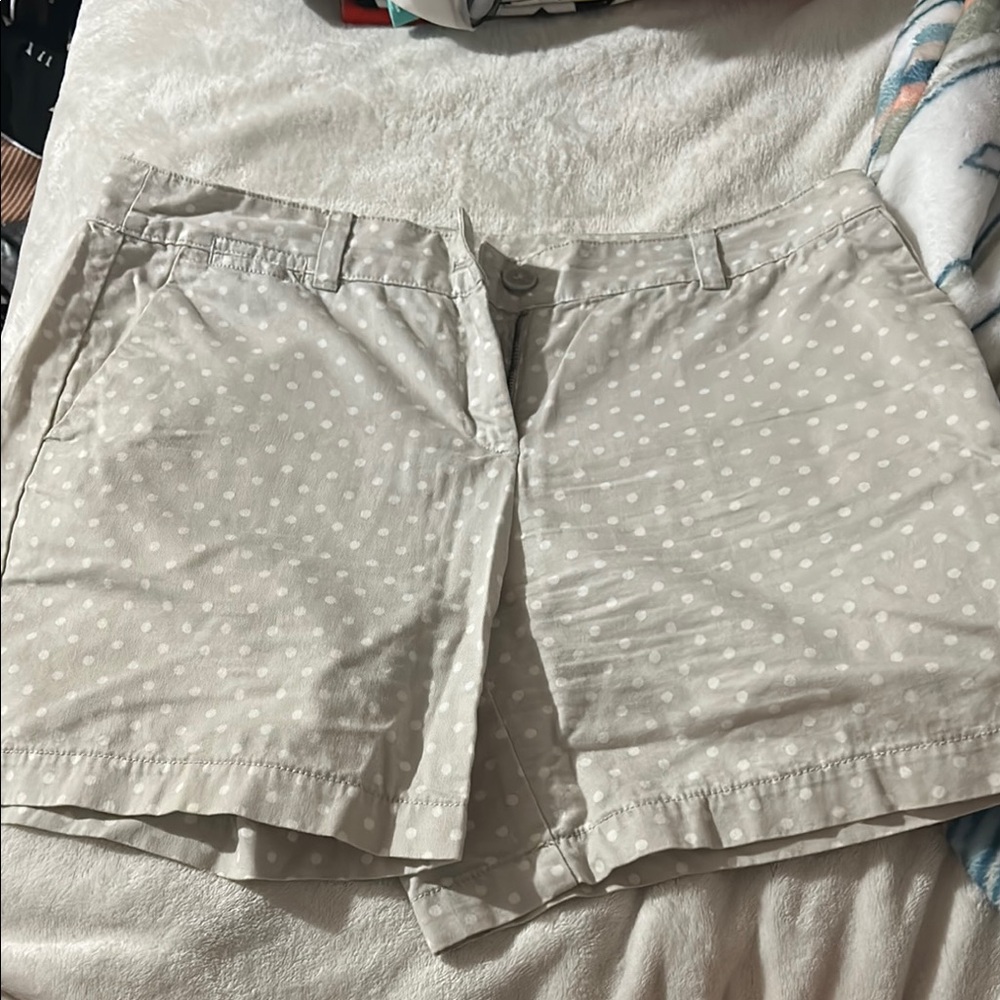 LOFT Beige Polka Dot Women's Shorts